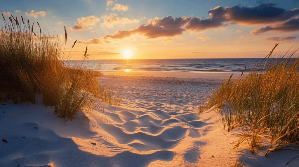Sonnenuntergang über den Dünen von Sylt – Kulisse für eine Hochzeit an der Nordsee