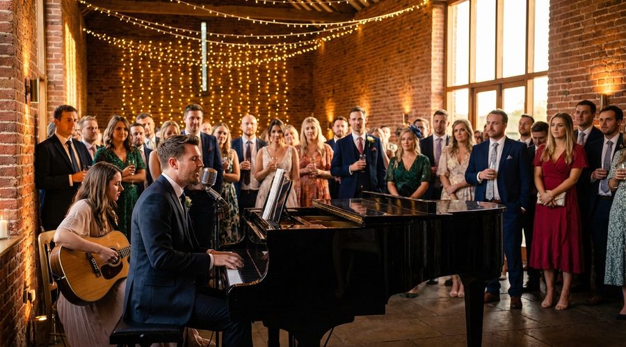 Hochzeitsband Augsburg – Mitchy und Andre spielen live auf einer Hochzeitsfeier