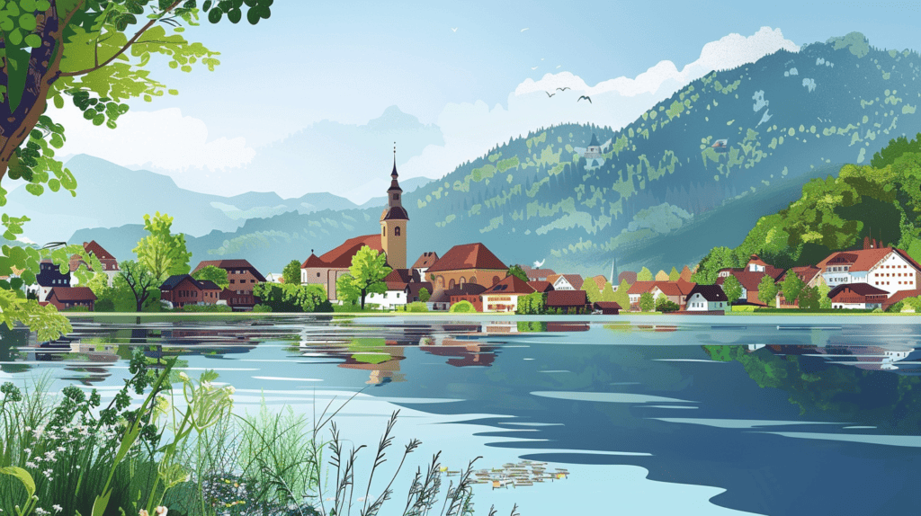Tegernsee-Illustration Tegernsee Illustration
